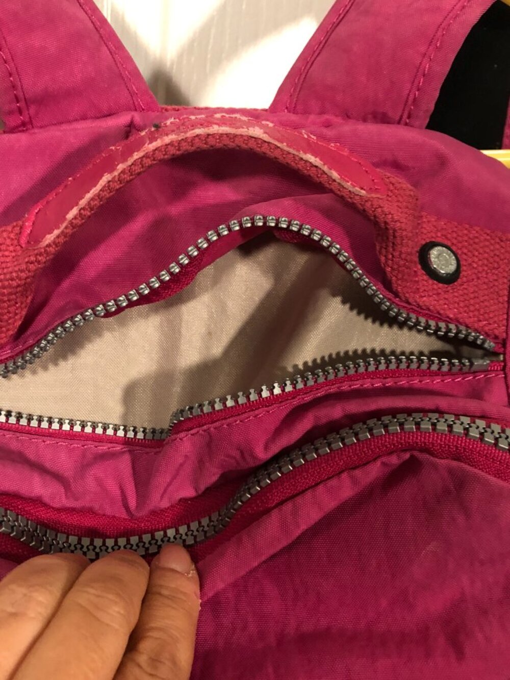 Kipling bold pink computer backpack - Picture 6 of 16